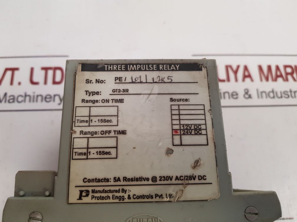 Protime Gt2-3Ir Three Impulse Relay 1-15 Sec 24V Dc – Aeliya Marine