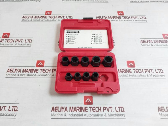 Proto J69X00 Bolt Extractor Socket Set 1/4-5/8 & 7-16