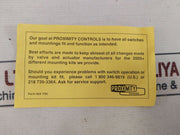 Proximity 12Ad6 Rotary Position Indicating Switch