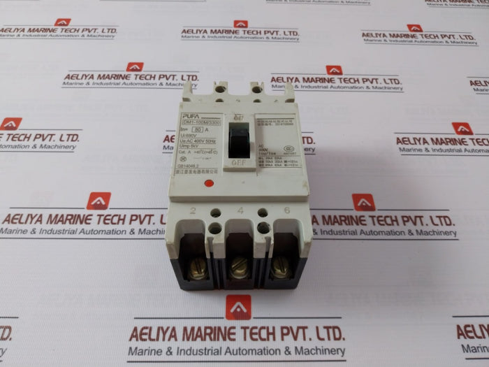 Pufa Dm1-100M/3300 Circuit Breaker Ac 400V 50Hz A021027