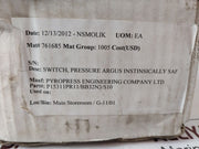 Pyropress Argus Pi531Ipr11/Bb32N3/S10 Intrinsically Safe Pressure Switch