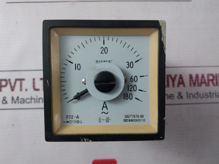 Qiaoguang Electric F72-a Ammeter 0-180 A