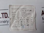 Quincy 128662 Pressure Gauge 0-300 Psi