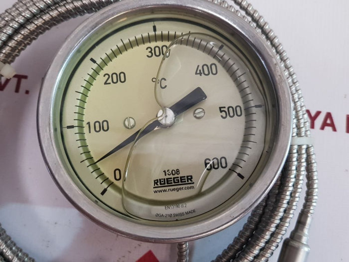 Rueger en13190 cl. 2 thermometer 0-600°c