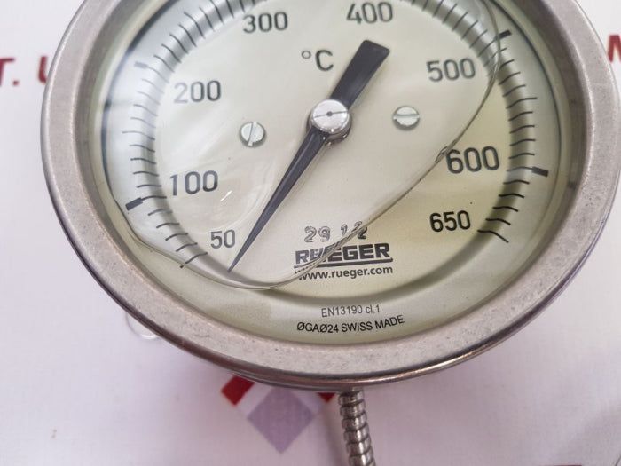 Rüeger En13190 Gas Pressure Thermometer With Capillary Tube
