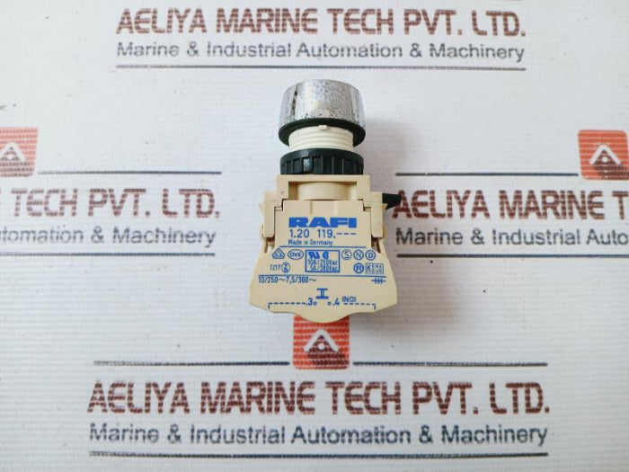 Rafi 1.20 119.--- Green Push Button Selector Switch Contact Block 10A/250Vac