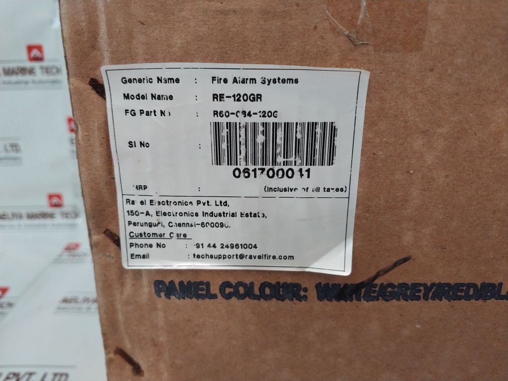 Ravel Electronics Re-120Gr Fire Alarm Control Panel 100W