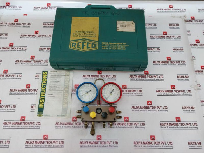Refco 4-way Electronic Manifold Case, -1 To +30 Bar