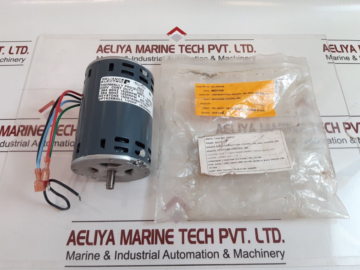 Reliance Electric Kptk26Boll 1/20Hp 1834448007 Electric Motor