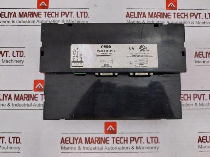 Renu Electronics Pzm-545-24-b Human Machine Interface Touch Screen H/W Rev:A16 24 Vdc  