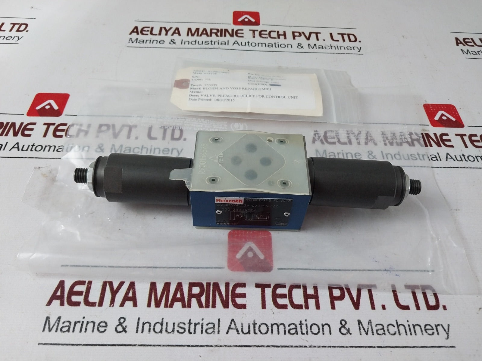 Rexroth Z2Dby6Dc2-10/315V/60 Pressure Relief Valve R900156528