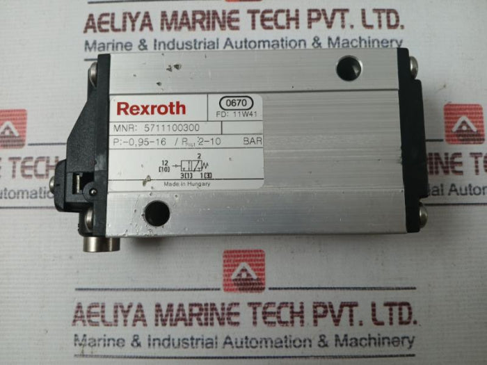 Rexroth 5711100300 Aventics Piloted Air Control Valve 2-10 Bar 95-16/P