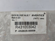 Rexroth P52935-8 Quick Release Valve New