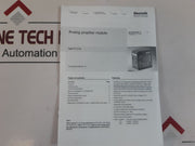 Rexroth Vt11118-10 Analog Amplifier Module 24V Dc