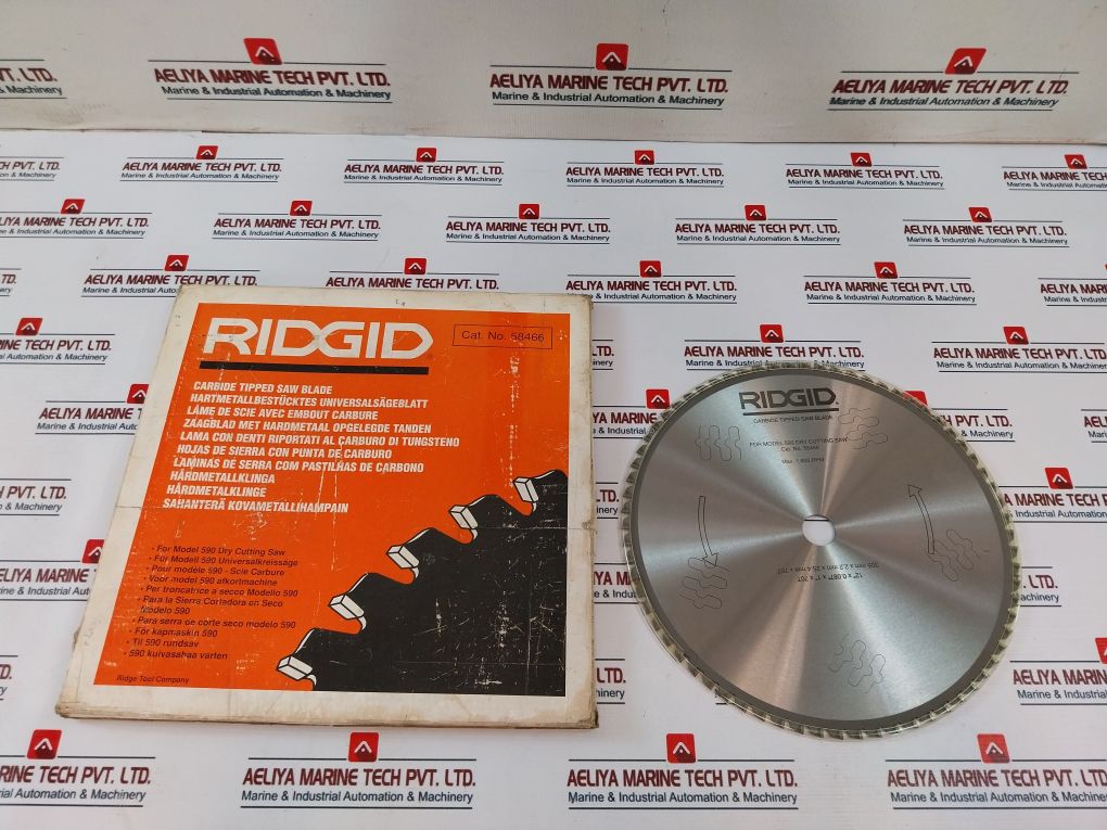 Ridgid 58466 Carbide Tipped Saw Blade For Model 590 Dry Cutting Saw 1.800Rpm