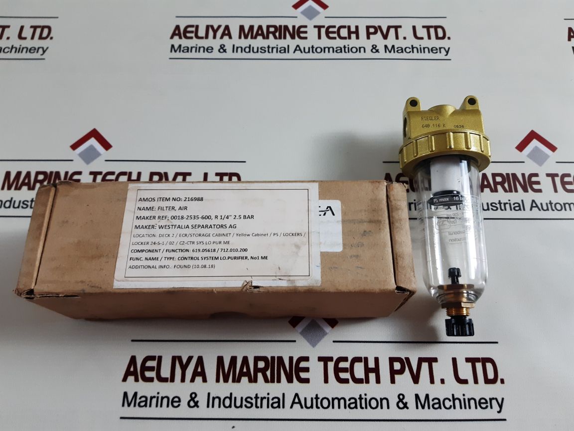 Riegler 640.116 k filter standard with polycarbonate container