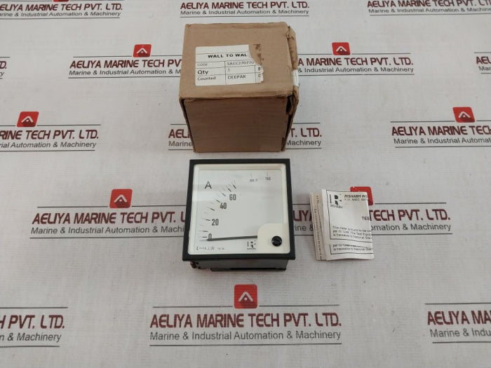 Rishabh Eq96 Ac Ammeter 0-75/150A 75/5A 850V Sacc27077001 -10 To +55 C/0-40 C