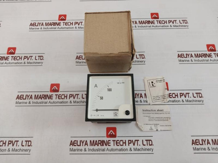 Rishabh Eq96 Analog Voltmeter 125/250A S6H 023652 Q2077