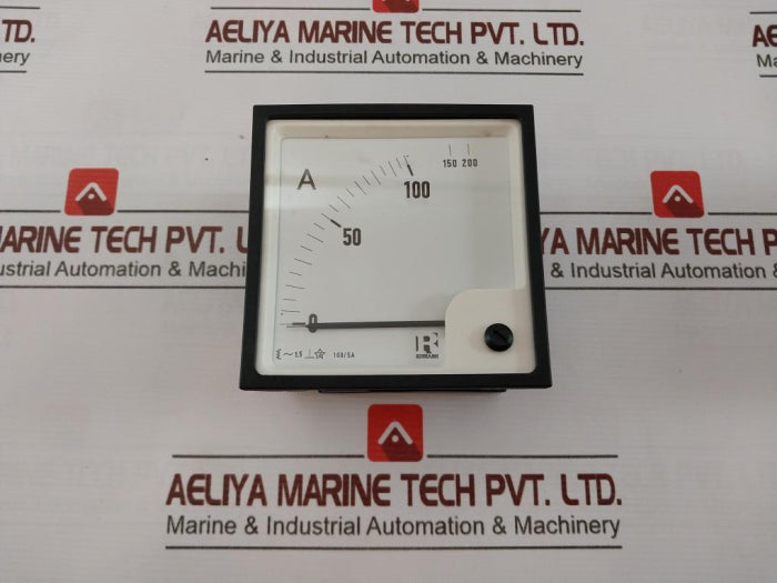 Rishabh Eq 96 Ac Ammeter 0-100/200A 100/5A G 015699 Q 52072