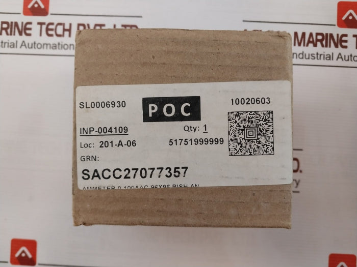 Rishabh Eq 96 Ac Ammeter 0-100/200A 100/5A G 015699 Q 52072