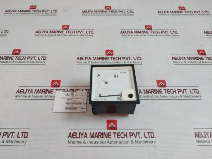 Rishabh Eq 96 Analog Voltmeter P1030295Ris 0-100/200A 850V E236986