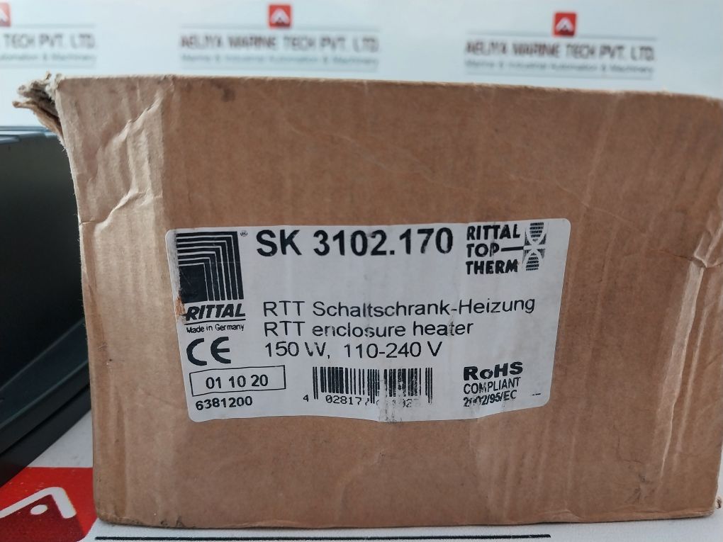 Rittal Sk 3102170 Enclosure Heater Ip20 150W 110-240V Ac 50/60Hz