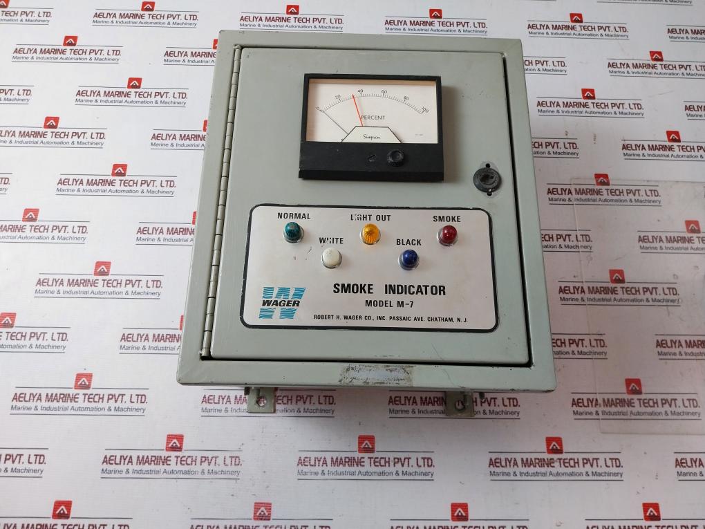 Robert H.Wager Vm-7 Simpson Photoelectric Smoke Indicator 121-c0007