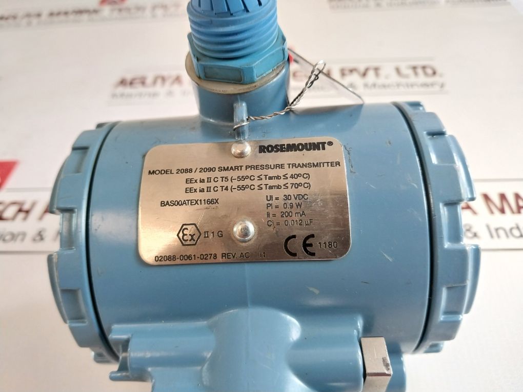 Rosemount 2088/2090 Pressure Transmitter – 0-16 Bar Range – Aeliya Marine