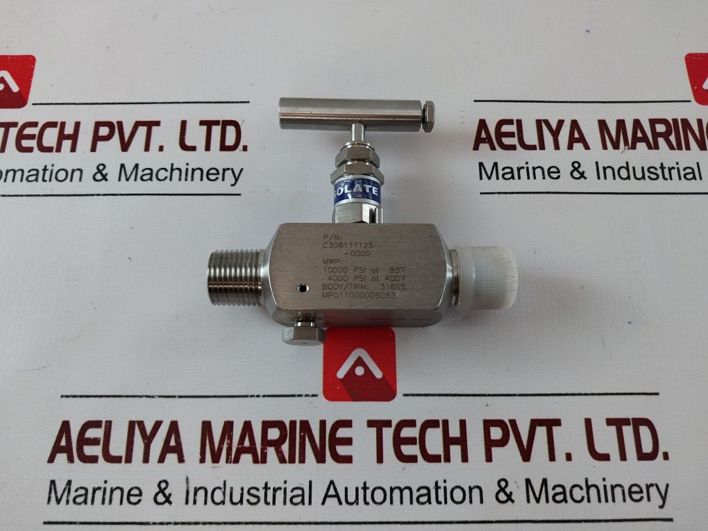 Rosemount C306111125-0000 Needle Valve/Transmitter Valve