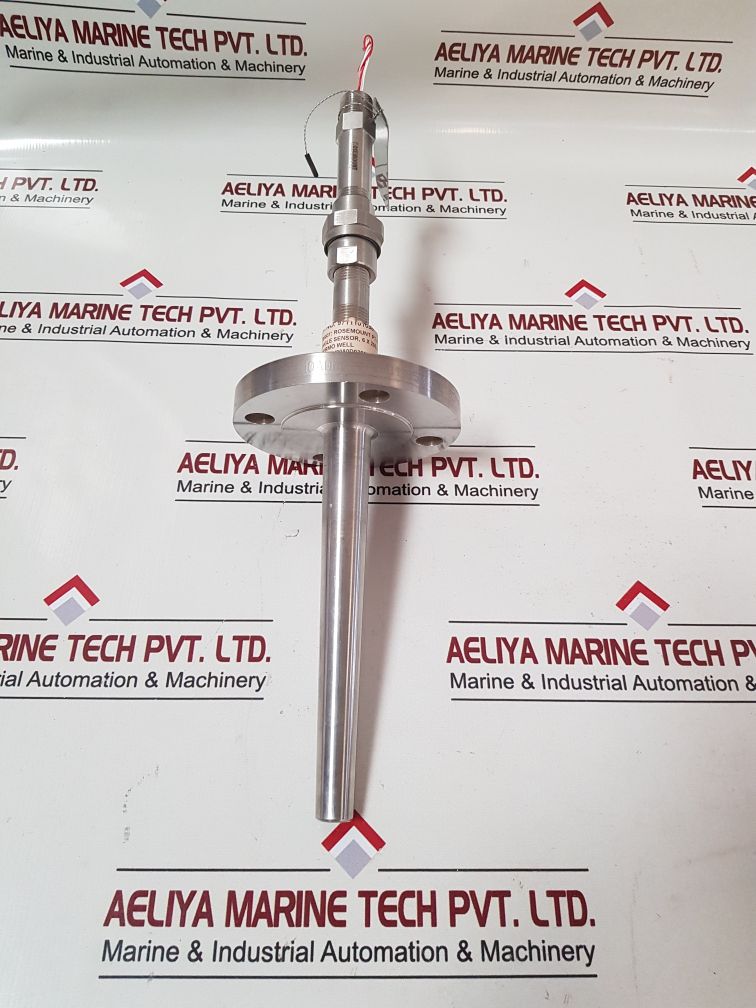 Rosemount Pt-100, 4 Wire, Single Sensor, 6 X 200 Mm + Thermowell