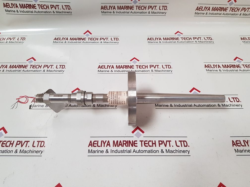 Rosemount Pt-100, 4 Wire, Single Sensor, 6 X 200 Mm + Thermowell