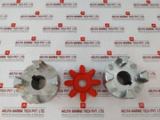 Rotex Gs6598Sha Complete Flexible Jaw Coupling 47.6Mm Hole F/Ke Gs65