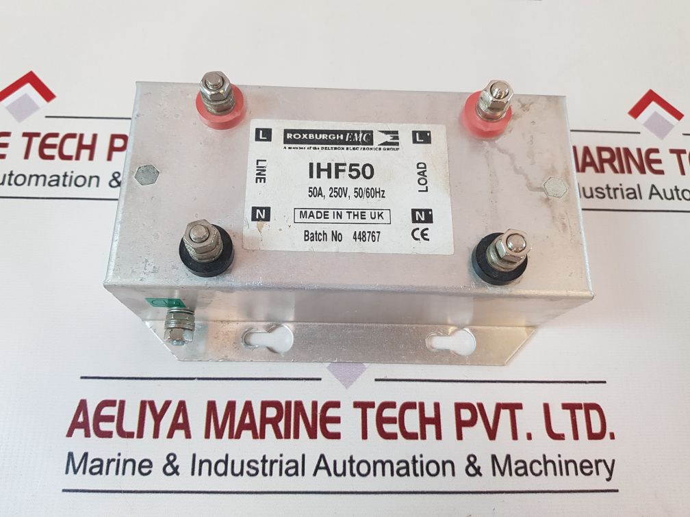 Roxburgh Emc Ihf50 Flange Mount Rfi Filter