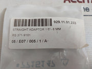 Lot Of 20X Rs 371-9101 Straight Adaptor 1/8”-8 Mm