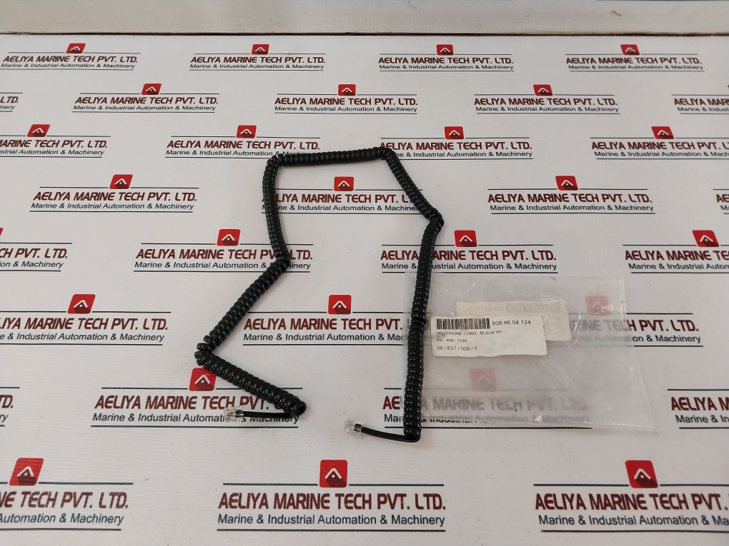 Rs 409-1139 Telephone Cord-black 3M