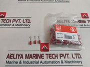 Lot Of 100X Rs Pro 534-373 Hooked Insulated Crimp Blade Terminal Red