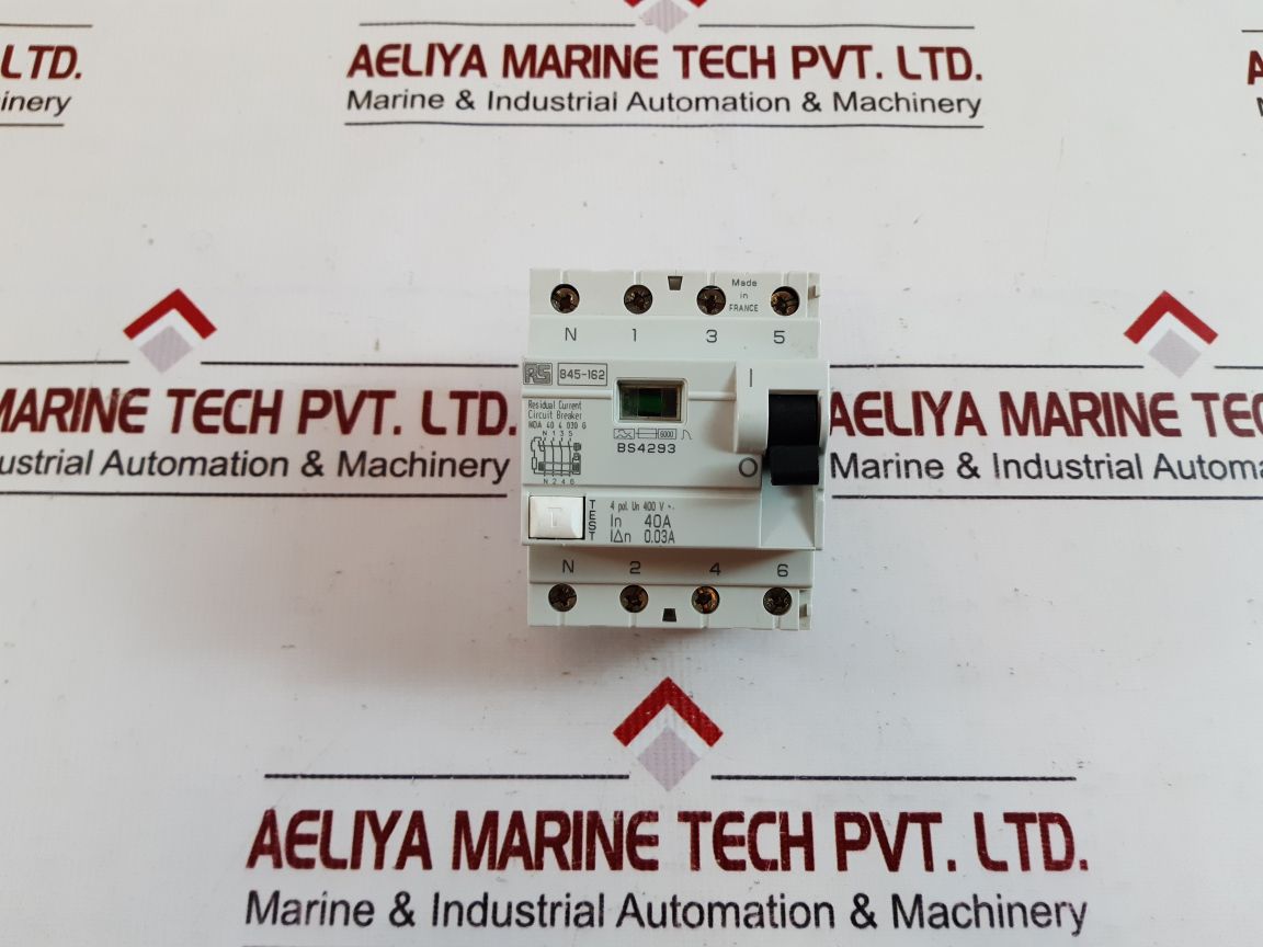 Rs 845-162 residual current circuit breaker
