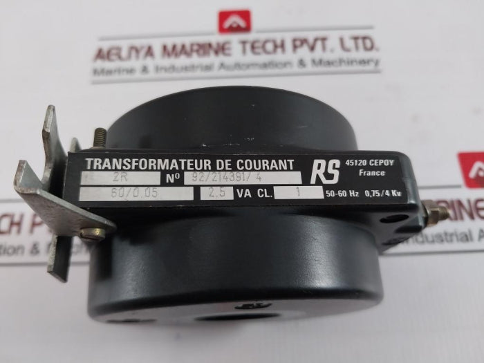Rs 92/214391/4 Current Transformer 2R, 2.5 Va 50-60Hz 0,75/4 Kv 60/0.05 Cl.1