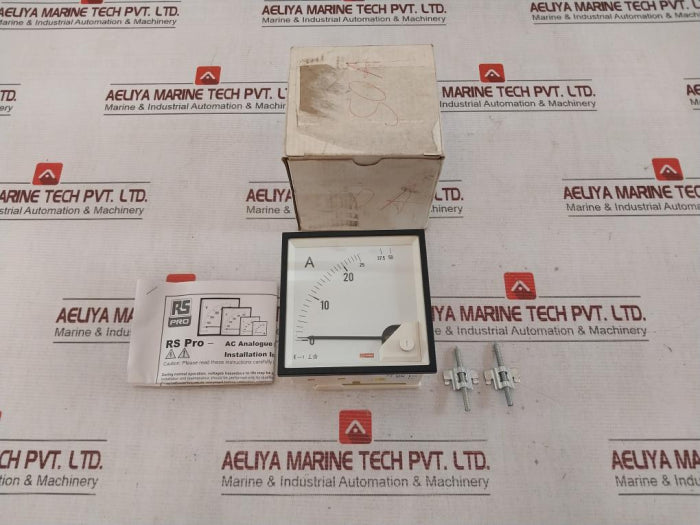 Rs Pro 186-2467 Moving Iron Ac Analogue Panel Meter Ammeter 25A (X2)