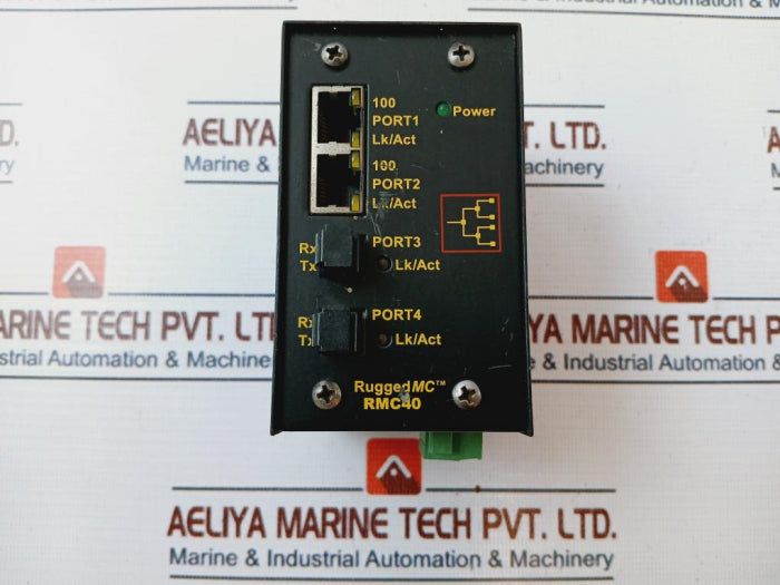 Ruggedcom Rmc40-hi-mjmj Media Converter 100-240V, 50-60Hz, 500Ma