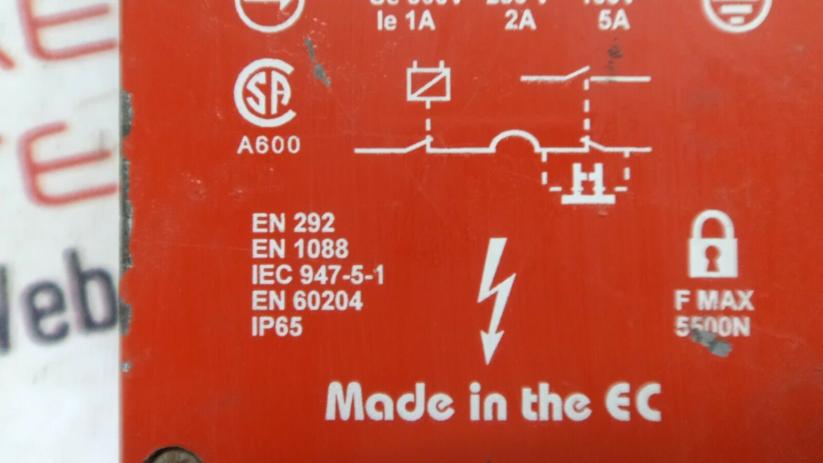 Guard master atlas4 rs325 135 safety interlock switch with guard locking