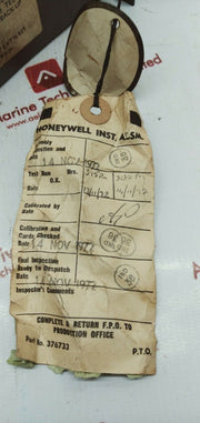 Honeywell 376733 monitor switch