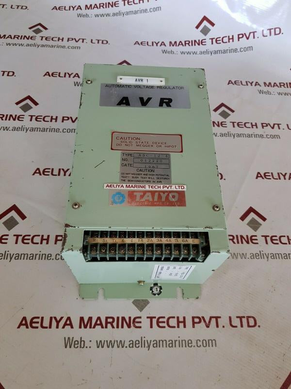 Taiyo Asc-12-4 Automatic Voltage Regulator 012220 Avr 1