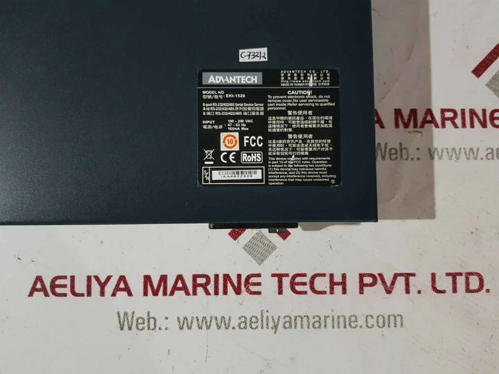 Advantech Eki-1528 8-port Rs-232/422/485 Serial Device Server 100-240Vac 47-63Hz