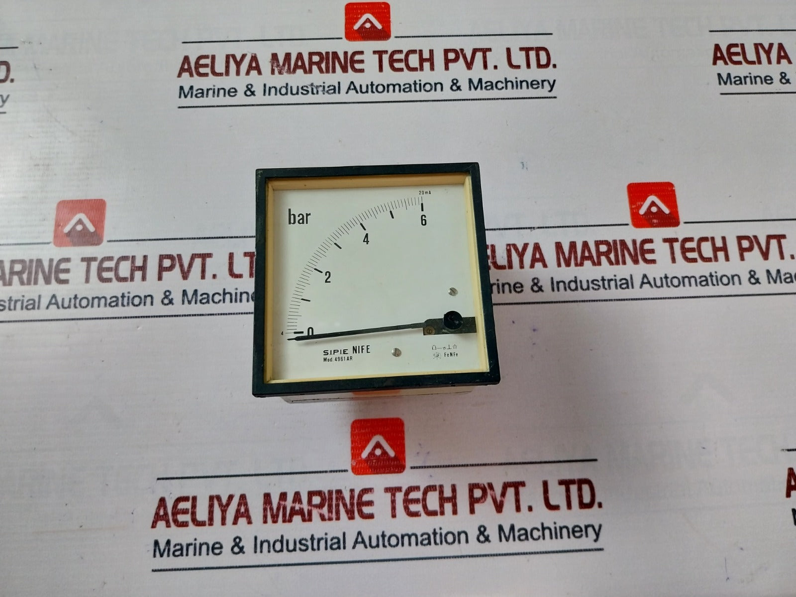 S.I.P.I.E. Nife 0-6 Bar Analogue Panel Meter 4-20 Ma