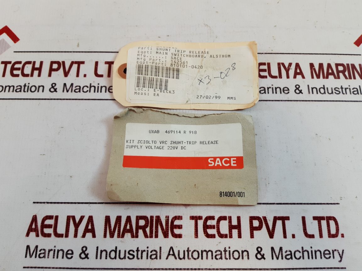 Sace 143167/806 Shunt Trip Coil 142561