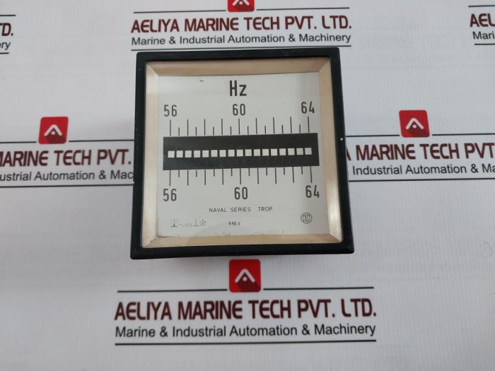 Saci Frequency Meter Naval Series 56-64 Hz 440V ~0.5