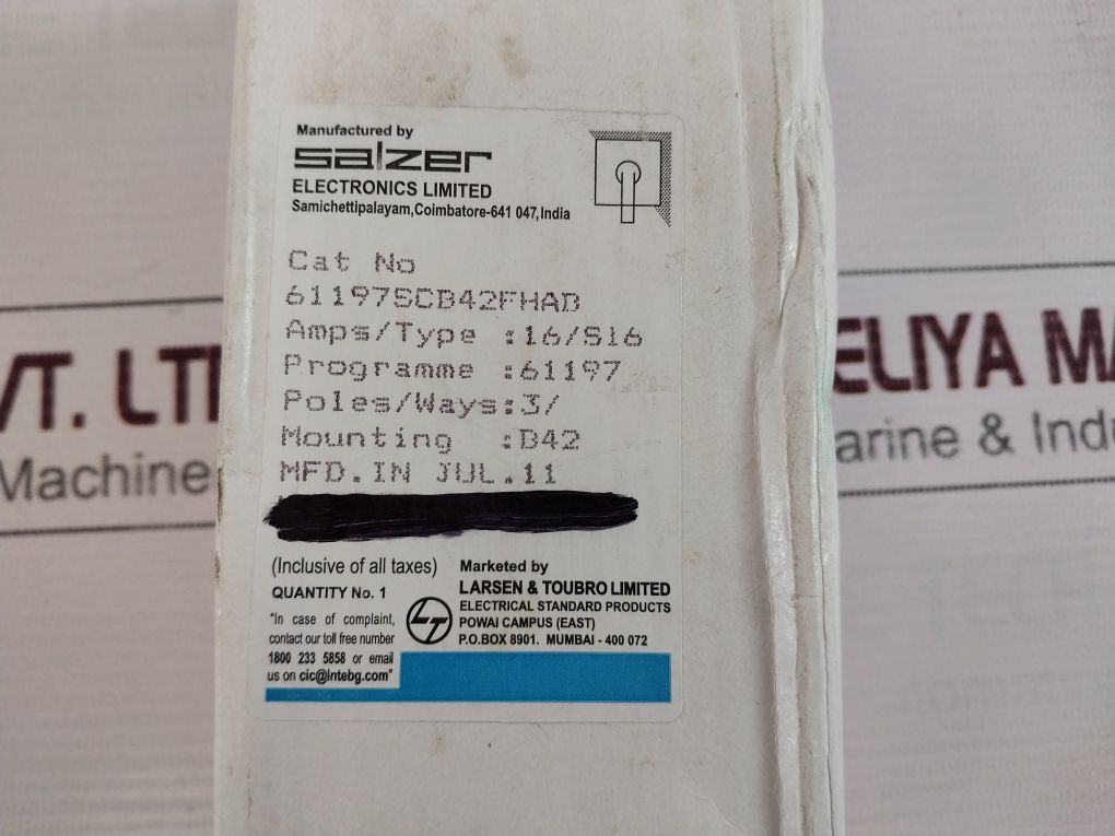 Salzer S16-61197-b42 Cam Switch