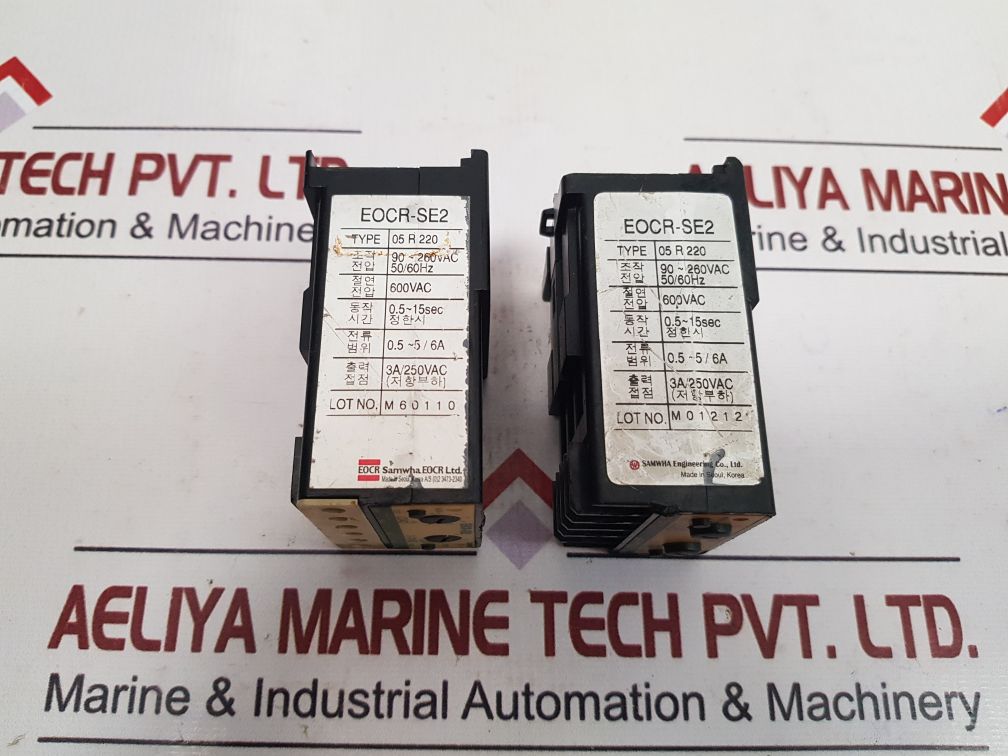 Samwha Eocr-se2 Overload Relay 05 R 220