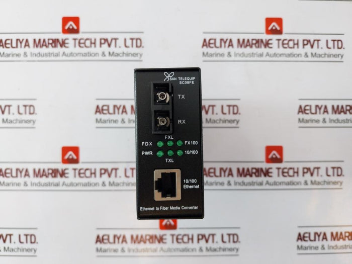 San Telequip Sc09Fen S020 Sc D24 I Ethernet To Fiber Media Converter 10/100M Bps  